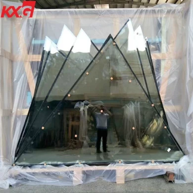 Fábrica de China pri ce en ahorro ergy DGU control solar 6 mm + 12Argon + 6 mm muro de cortina de vidrio con aislamiento de seguridad templado