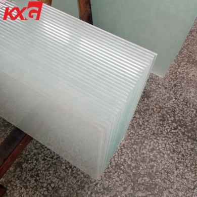 China factory processing glass supply 6mm frosted acid etched tempered safety glass on sale