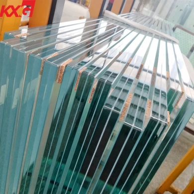 China factory ultra clear 25.52mm 26.28mm 27.04mm 12+12mm flat and curved safety low iron tempered SGP laminated glass