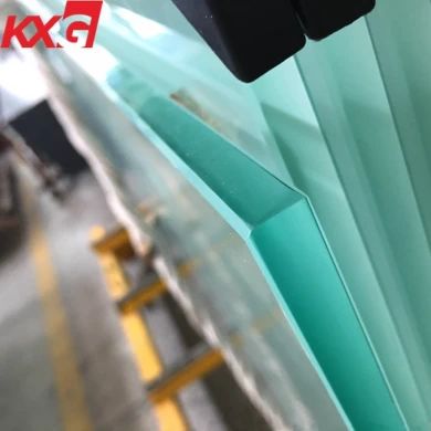 China frosted tempered glass 5 mm to 19 mm acid etched obscure toughened safety glass factory