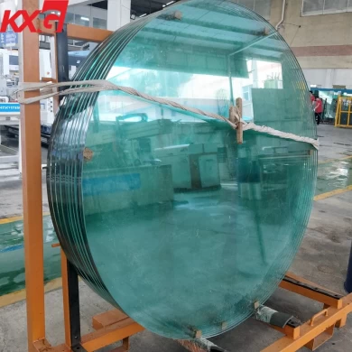 China glass manufacturer wholesale price safety clear round tempered glass
