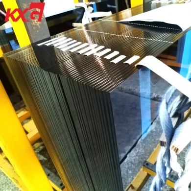 China professional building tinted glass factory, supply 8.76 ford blue tempered laminated glass