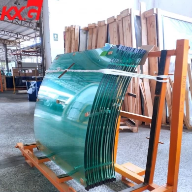 الصين المهنية مصنع الزجاج المنحني المسطح ، 8 مم الزجاج المقسى منحني الدرابزين