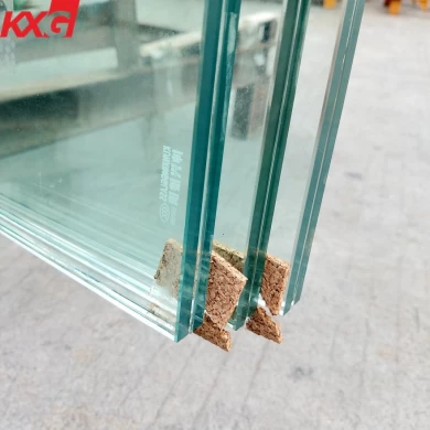 China wholesale price 13.52mm SGP tempered laminated glass,6mm +1.52mm clear SGP+6mm factory safety toughened glass