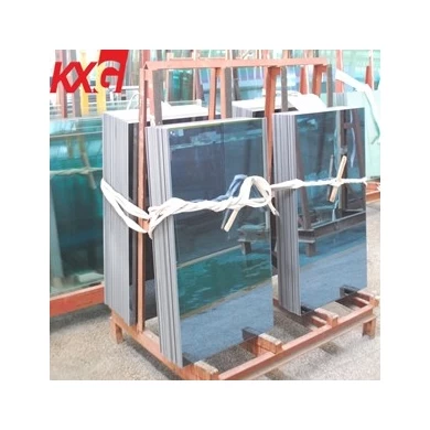 Decorative glass 5mm ford blue tinted reflective coated glass factory