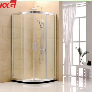 Pared de cristal moderada curvada sin marco decorativa del precio de fábrica para la ducha, el panel de pared de cristal casero del cuarto de baño