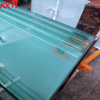 Good quality 13.14mm frosted laminated glass,opaque safety glass factory in China