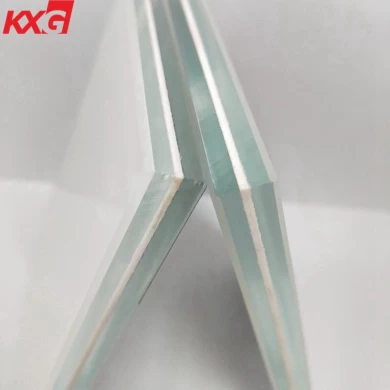 Good quality 6.38mm 11.52mm snow white ceramic white porcelain white color film laminated glass factory China