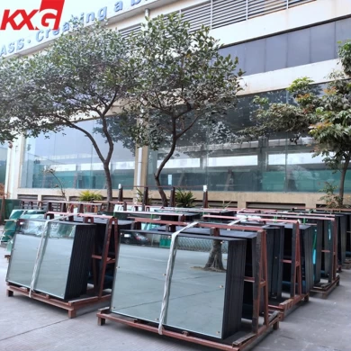 Guangdong reflective insulated glass factory, energy saving colorful reflective insulated glass, color double glazing units