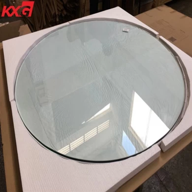 High quality 10mm clear tempered table top glass,3/8 inch table top safety glass factory price China