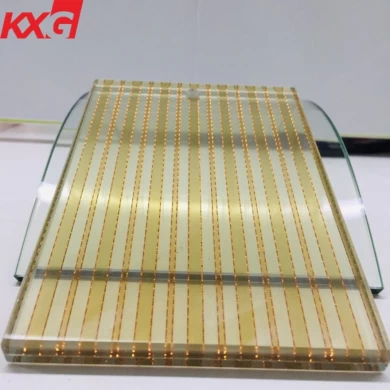 High quality 4 4mm PVB decoration laminated fabric glass manufacturers