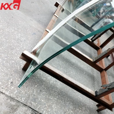 KXG 13.52mm SentryGlas strong safety laminated glass factory price,6mm+1.52mm SGP+6mm curved laminated glass China