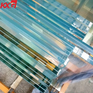 KXG glass factory price 11.52 17.52 21.52 ultra clear SGP laminated glass,super clear safety glass with SGP interlayer