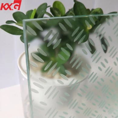 KXG de alta calidad 12 + 12 + 12 mm SGP vidrio laminado templado, antideslizante transparente / escalera de vidrio translúcido