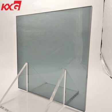 Kunxing building glass factory produce safety 8mm dark gray tempered colored glass，impact resistant 8mm euro gray decorative tinted glass