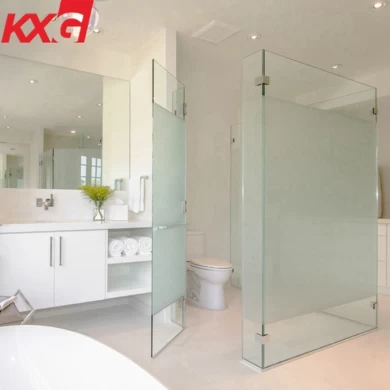 Fábrica de vidrio de protección de privacidad de vidrio esmerilado templado de 10 mm para baño con ducha
