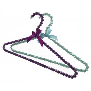 Beau cintre de perles élégant personnalisé coloré avec bownote