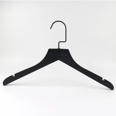 Black China hanger supplier wooden shirt and dresses clothes hanger for men and woman[WTM-42]