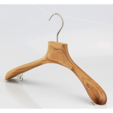 Brand clothes hanger wooden suit hanger for luxury dress