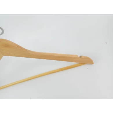 Easy to use China hanger supplier hotel anti theft wooden clothes hanger[WST 009]