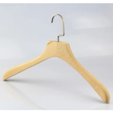 KTW-001 natural wooden children shirt hanger high end clothing hanger