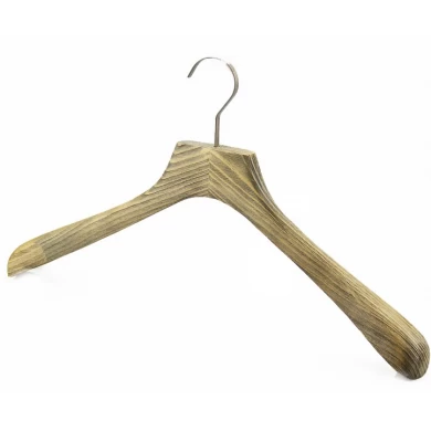 MSW-007 cedar wood garment hangers man clothes wooden hanger wholesale