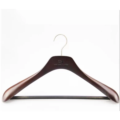 MSW-014 Brown high end wooden suits hanger for men