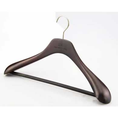 MSW-014 Brown high end wooden suits hanger for men