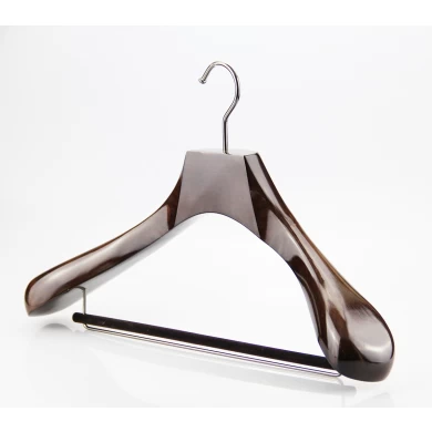 MSW-016 высокое качество красивая деревянная вешалка для одежды китай черного дерева брюки вешалка
