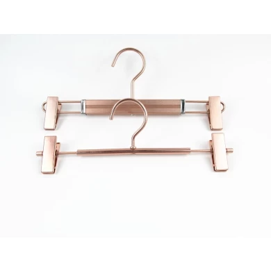 MTH-001 China supplier of hanger hangers for trousers in metal for women in pink gold color hangers for shirts in metal wholesale