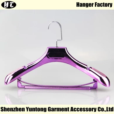 WSE-001 electroplated luxury hanger with bar suits hanger for women dress