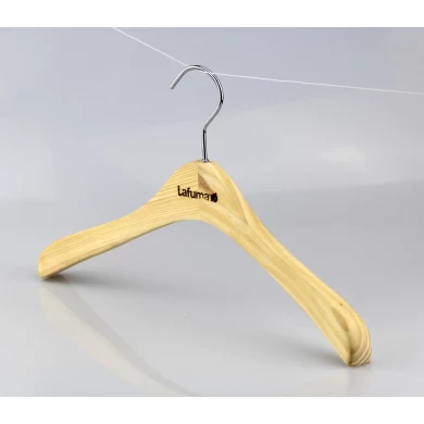 WSW-007 Women Clothes Hanger in Natural Wood Finish