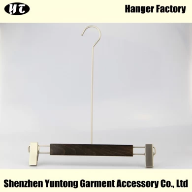 WSW-014 fashion design luxury wooden display clothes hanger long hook wooden hanger