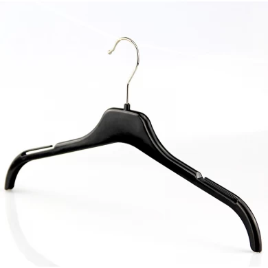 WTP-006 cheap women plastic clothes hanger with shoulder notches
