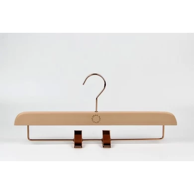 good quality women clothes wood coat hanger with laser logo china hanger supplier[YT-0517]