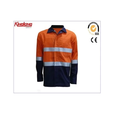 100%Cotton High Visibility Jacket Supplier,Safety Jacket with reflective tapes