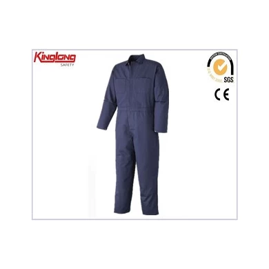 Vestuário de trabalho 100% algodão resistente ao fogo, macacão de trabalho de soldagem 100% algodão resistente ao fogo