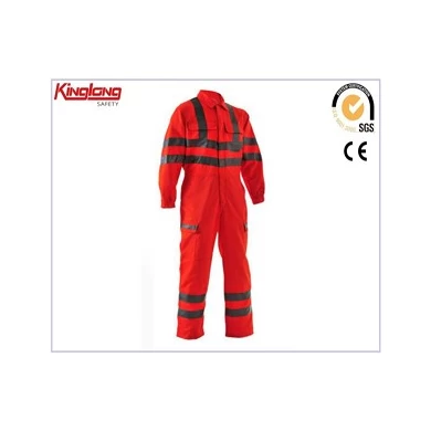 100٪ قطن رجالي عالي الوضوح المعطف ، Hi Viz Safety Coverall المزود