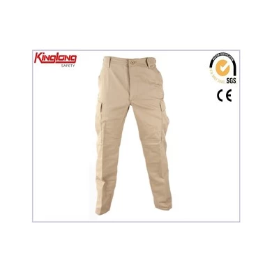 100% bavlna módní cool, vysoce kvalitní pracovní oděv uniform cargo kalhoty pro muže