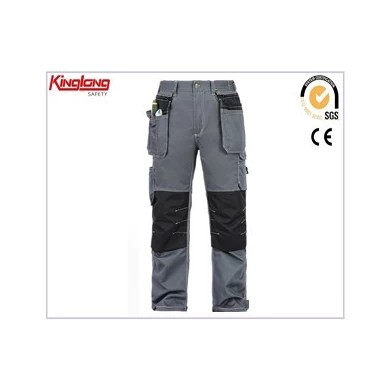 Pantaloni da lavoro in cotone 100%, ginocchiere per pantaloni da lavoro in cotone 100%, pantaloni cargo con ginocchiere per pantaloni da lavoro in cotone 100%