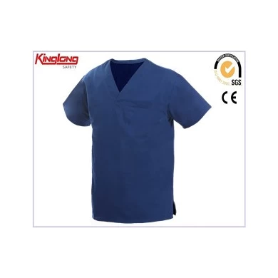 Blauwe medische scrubs, effen blauwe medische scrubs, Europese markt effen blauwe medische scrubs