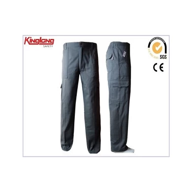 Cargo Work Pants, Twill Mens Grey Cargo Work Pants, 100% Cotton Twill Mens Grey Cargo Work Pants