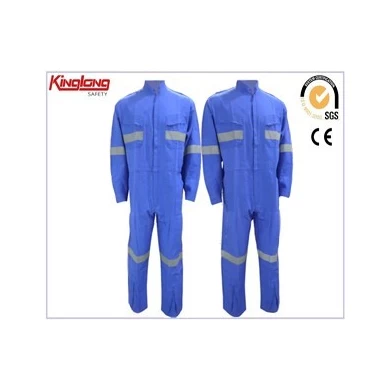 Roupa de trabalho de algodão de fábrica da China, macacão de trabalho de segurança para homens