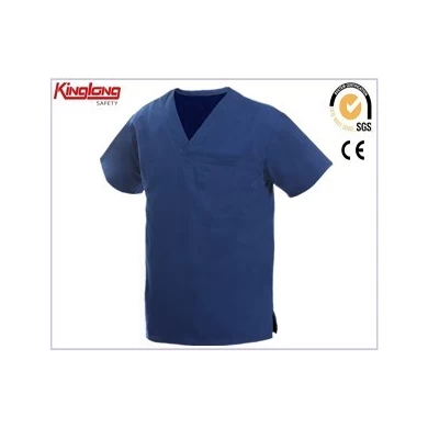 Kiinan tehtaan sairaanhoitajan univormu, polycotton-sairaalan univormu lääkärille ja sairaanhoitajalle