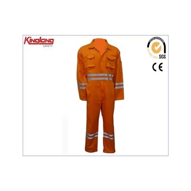 China Manufacture 100% Cotton Fireproof Coverall,High Visibility Fire Retardant Coverall for Men