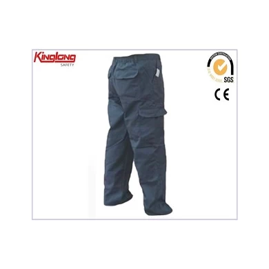 China Manufacturer Cargo Pants with Elastic,100% Cotton Six Pocket Pants