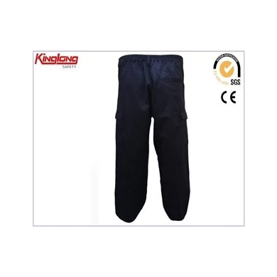 China Manufacturer Dark Blue Cargo Pants,100% Cotton Six Pocket Cargo Trousers