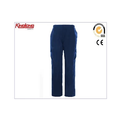 China Manufacturer Multipocket Cargo Pants,100% Cotton Work Trousers with Elastic