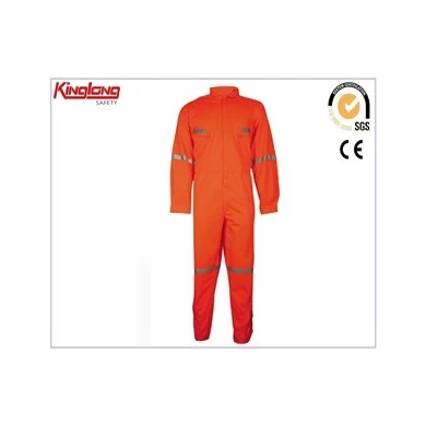 China leverancier 100% katoenen overall met reflector, hoge zichtbaarheid overall voor heren