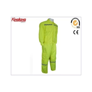 China Supplier 100% Cotton Pants and Shirt,High Visibility Work Uniform